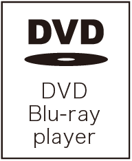 DVD/Blu-ray player（DVD・Blu-rayプレーヤー）